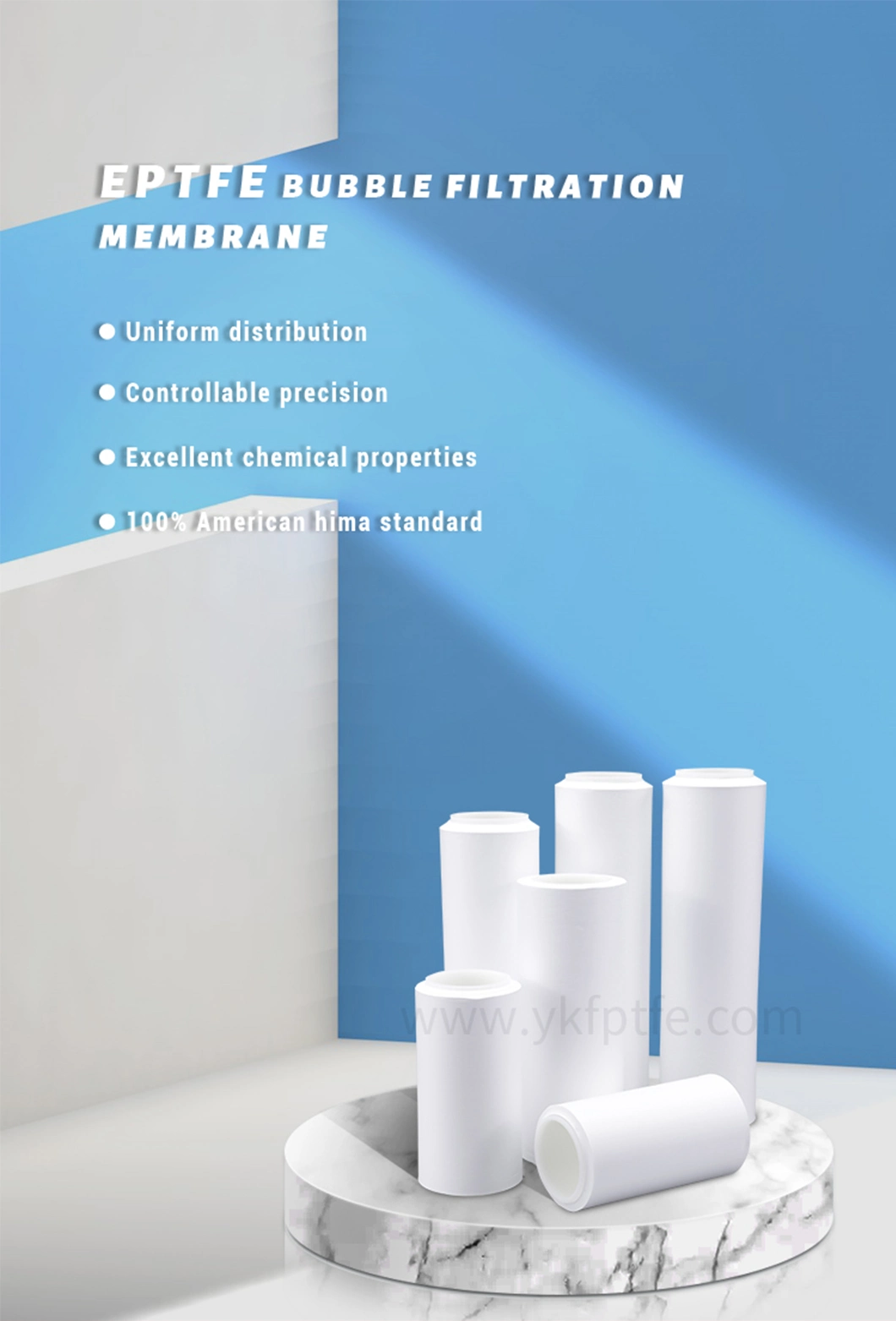 UNM Liquid Filtration 0.45um PTFE Membrane for Lab