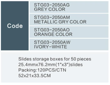 Laboratory Microscope Slides Storage Boxes for 50 Pieces 1&quot;X3&quot; Slides