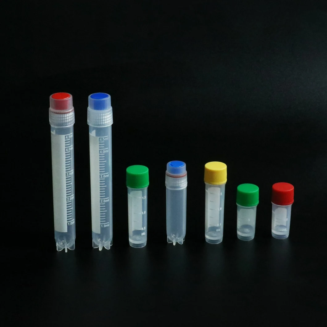 Siny Factory Price Plastic 1ml 1.5ml 2ml 5ml Sterile Cryogenic Vial Cryovial Tube