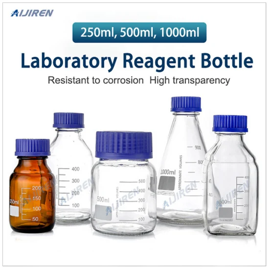 50ml 100ml Laboratory Screw Cap Glass Reagent Bottle with Scale for Storage Sample